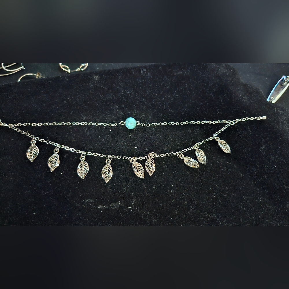 💜A Earthy Explorer Blue Anklet